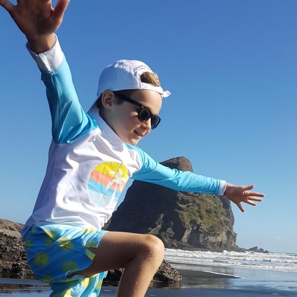 Snapper Rock Boys Palm Swim Top - Picture 4 of 4